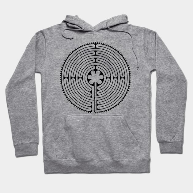 Chartres Labyrinth Hoodie by tuditees